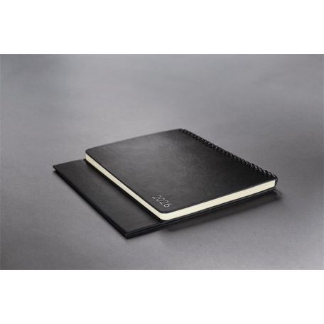 SIGEL Naptár, asztali, álló, 2027, 213x220x18 mm, SIGEL "Conceptum", fekete