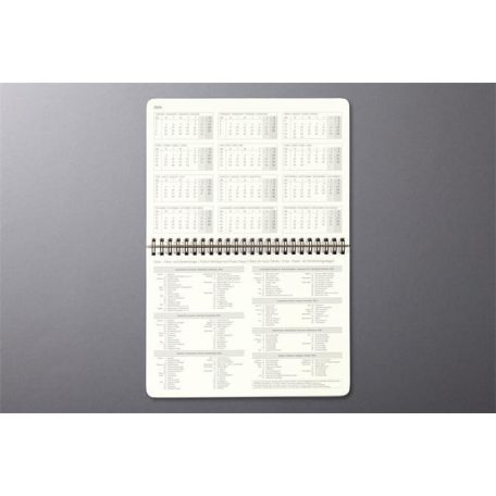 SIGEL Naptár, asztali, álló, 2027, 213x220x18 mm, SIGEL "Conceptum", fekete