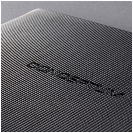 SIGEL Jegyzetfüzet, exkluzív, A4+, kockás, 97 lap, mágneses záródású, keményfedeles, SIGEL "Conceptum", fekete