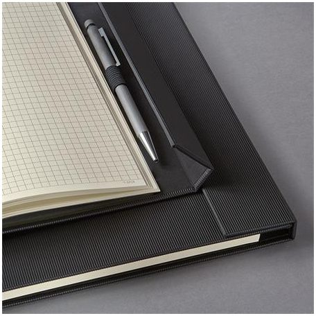 SIGEL Jegyzetfüzet, exkluzív, A4+, kockás, 97 lap, mágneses záródású, keményfedeles, SIGEL "Conceptum", fekete