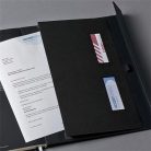 SIGEL Jegyzetfüzet, exkluzív, A4+, kockás, 97 lap, mágneses záródású, keményfedeles, SIGEL "Conceptum", fekete