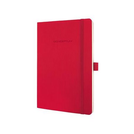 SIGEL Jegyzetfüzet, exkluzív, A5, vonalas, 97 lap, puhafedeles, SIGEL "Conceptum", piros
