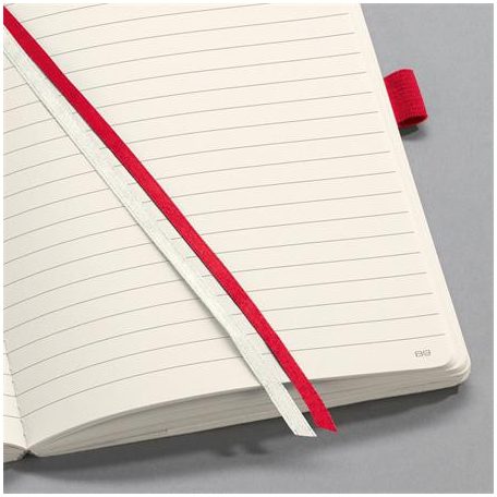 SIGEL Jegyzetfüzet, exkluzív, A5, vonalas, 97 lap, puhafedeles, SIGEL "Conceptum", piros