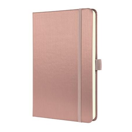 SIGEL Jegyzetfüzet, exkluzív, A5, vonalas, 97 lap, keményfedeles, SIGEL "Conceptum", pink metál