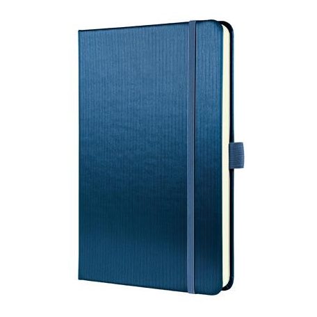 SIGEL Jegyzetfüzet, exkluzív, A5, vonalas, 97 lap, keményfedeles, SIGEL "Conceptum", kék metál