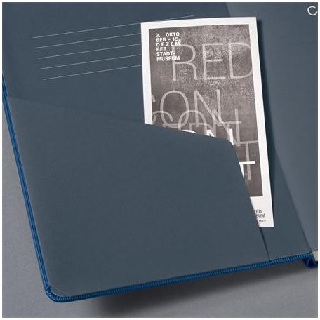 SIGEL Jegyzetfüzet, exkluzív, A5, vonalas, 97 lap, keményfedeles, SIGEL "Conceptum", kék metál