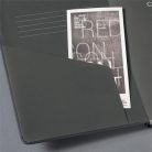 SIGEL Jegyzetfüzet, exkluzív, A5, vonalas, 97 lap, keményfedeles, SIGEL "Conceptum", szürke metál