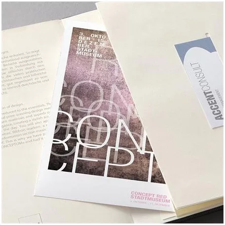 SIGEL Jegyzetfüzet, exkluzív, A5, kockás, 97 lap, keményfedeles, SIGEL "Conceptum", piros