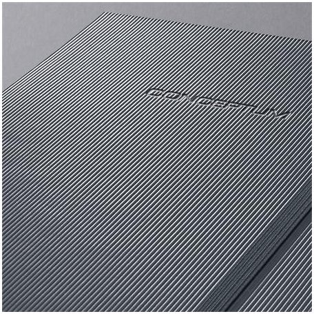 SIGEL Jegyzetfüzet, exkluzív, A5, kockás, 97 lap, keményfedeles, SIGEL "Conceptum", sötétszürke