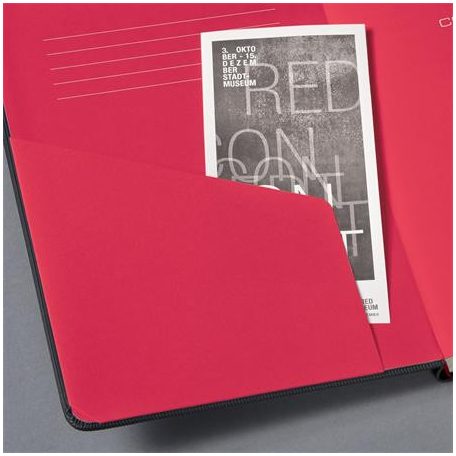 SIGEL Jegyzetfüzet, exkluzív, A4, vonalas, 97 lap, keményfedeles, SIGEL "Conceptum Red Edition", fekete-piros