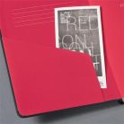 SIGEL Jegyzetfüzet, exkluzív, A5, kockás, 97 lap, keményfedeles, SIGEL "Conceptum Red Edition", fekete-piros