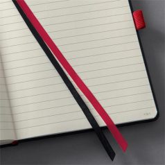   SIGEL Jegyzetfüzet, exkluzív, A5, vonalas, 97 lap, keményfedeles, SIGEL "Conceptum Red Edition", fekete-piros