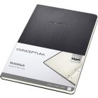 SIGEL Füzet, exkluzív, A5, vonalas, 60 lap, keményfedeles, SIGEL "Conceptum", fekete