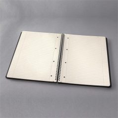   SIGEL Spirálfüzet, exkluzív, A4, vonalas, 80 lap, keményfedeles, SIGEL "Conceptum", fekete