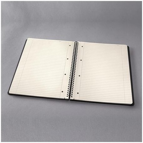 SIGEL Spirálfüzet, exkluzív, A4, vonalas, 80 lap, keményfedeles, SIGEL "Conceptum", fekete