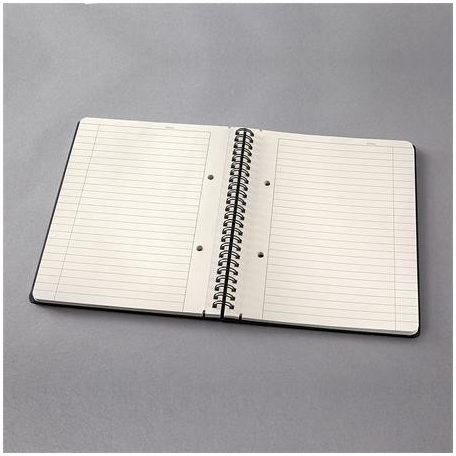 SIGEL Spirálfüzet, exkluzív, A5, vonalas, 80 lap, keményfedeles, SIGEL "Conceptum", fekete