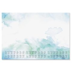   SIGEL Könyökalátét, 595x410 mm, 3 éves és heti tervezővel, SIGEL "Watercolor Sea"