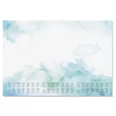   SIGEL Könyökalátét, 595x410 mm, 3 éves és heti tervezővel, SIGEL "Watercolor Sea"