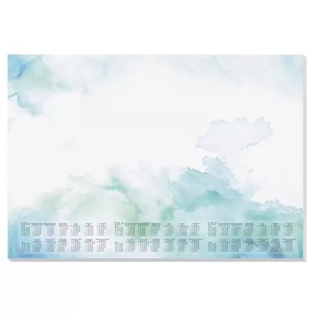 SIGEL Könyökalátét, 595x410 mm, 3 éves és heti tervezővel, SIGEL "Watercolor Sea"