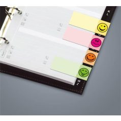   SIGEL Jelölőcímke, papír, 5x40 lap, 20x50 mm, SIGEL "Smile", vegyes szín