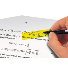   SIGEL Jelölőcímke, műanyag, 5x25 lap, 12x50 mm, klippel, SIGEL "Clip", vegyes szín