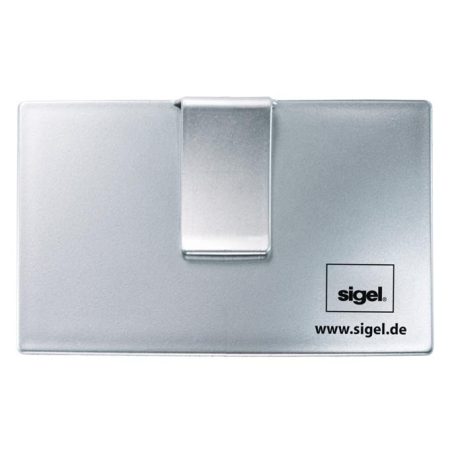 SIGEL Jelölőcímke, műanyag, 5x25 lap, 12x50 mm, klippel, SIGEL "Clip", vegyes szín