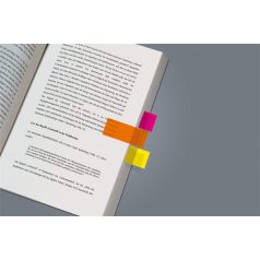   SIGEL Jelölőcímke, műanyag, 4x40 lap, 20x50 mm, SIGEL "614", vegyes szín