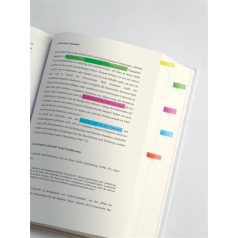   SIGEL Jelölőcímke, műanyag, 10x40 lap, 6x50 mm, SIGEL "Micro", vegyes szín