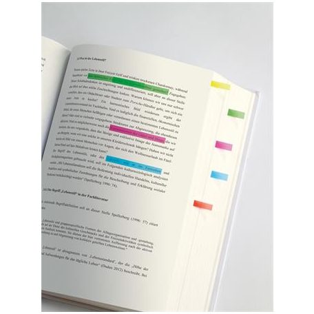 SIGEL Jelölőcímke, műanyag, 10x40 lap, 6x50 mm, SIGEL "Micro", vegyes szín