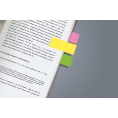   SIGEL Jelölőcímke, papír, 4x40 lap, 20x50 mm, SIGEL "Brilliant", vegyes szín