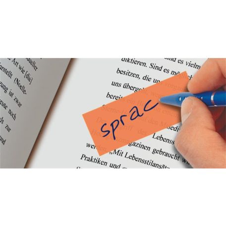 SIGEL Jelölőcímke, papír, 4x40 lap, 20x50 mm, SIGEL "Brilliant", vegyes szín