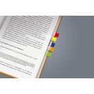 SIGEL Jelölőcímke, műanyag, 7x40 lap, 12x50 mm, SIGEL "Clear Mini", vegyes szín