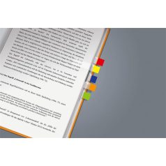   SIGEL Jelölőcímke, műanyag, 7x40 lap, 12x50 mm, SIGEL "Clear Mini", vegyes szín