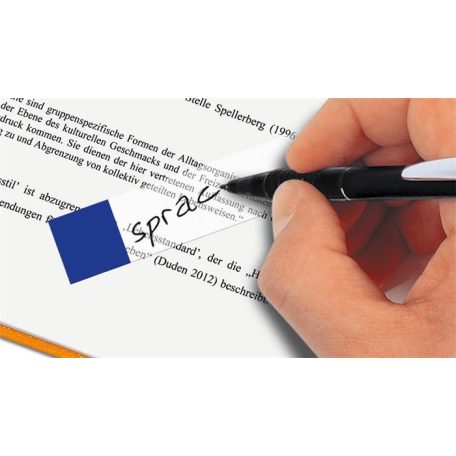 SIGEL Jelölőcímke, műanyag, 7x40 lap, 12x50 mm, SIGEL "Clear Mini", vegyes szín