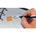 SIGEL Jelölőcímke, műanyag, 10x50 lap, 44x12,5 mm, SIGEL, vegyes színek