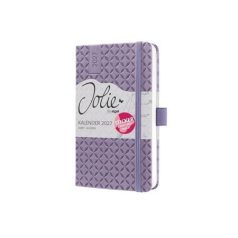   SIGEL Naptár, A6, heti, 2027, kemény borító, SIGEL "Jolie",  Lavender Purple