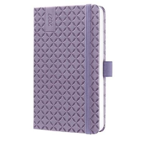 SIGEL Naptár, A6, heti, 2027, kemény borító, SIGEL "Jolie",  Lavender Purple
