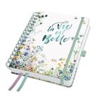 SIGEL Naptár, spirál, A5, heti, 2027, kemény borító, SIGEL "Jolie", Summer Tangle