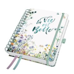   SIGEL Naptár, spirál, A5, heti, 2027, kemény borító, SIGEL "Jolie", Summer Tangle