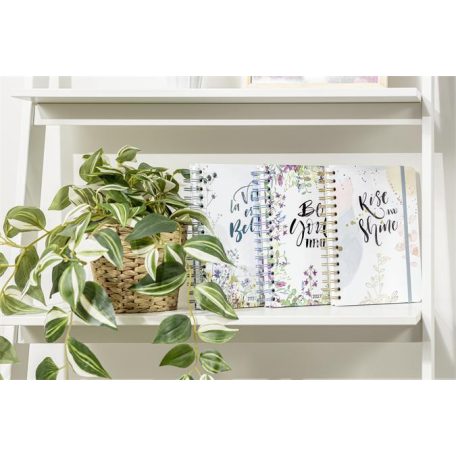 SIGEL Naptár, spirál, A5, heti, 2027, kemény borító, SIGEL "Jolie", Summer Tangle