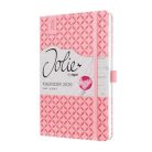 SIGEL Naptár, A5, heti, 2026, kemény borító, SIGEL "Jolie", rózsaszín