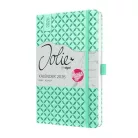 SIGEL Naptár, A6, heti, 2026, kemény borító, SIGEL "Jolie", menta zöld