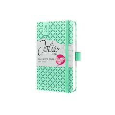   SIGEL Naptár, A5, heti, 2026, kemény borító, SIGEL "Jolie", menta zöld