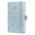 SIGEL Naptár, A6, heti, 2026, kemény borító, SIGEL "Jolie", Grey love