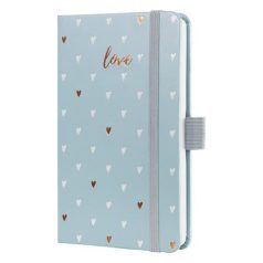   SIGEL Naptár, A6, heti, 2026, kemény borító, SIGEL "Jolie", Grey love