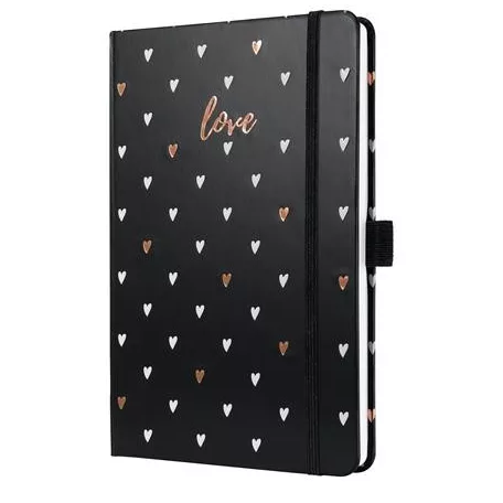 SIGEL Naptár, A5, heti, 2026, kemény borító, SIGEL "Jolie", Dark love