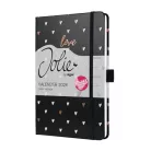 SIGEL Naptár, A5, heti, 2026, kemény borító, SIGEL "Jolie", Dark love