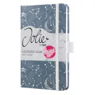 SIGEL Naptár, A6, heti, 2026, kemény borító, SIGEL "Jolie", Cosmic Fantasy Blue
