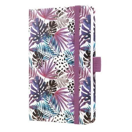 SIGEL Naptár, A6, heti, 2026, kemény borító, SIGEL "Jolie", Violet Jungle Fever