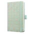 SIGEL Naptár, A6, heti, 2026, kemény borító, SIGEL "Jolie", Mystic Aquamarin